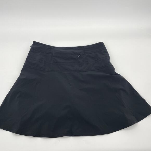 ATHLETA Everyday Skort Size 8 Black Mini Skirt Swing #983365 Athleisure Tennis - Picture 4 of 9
